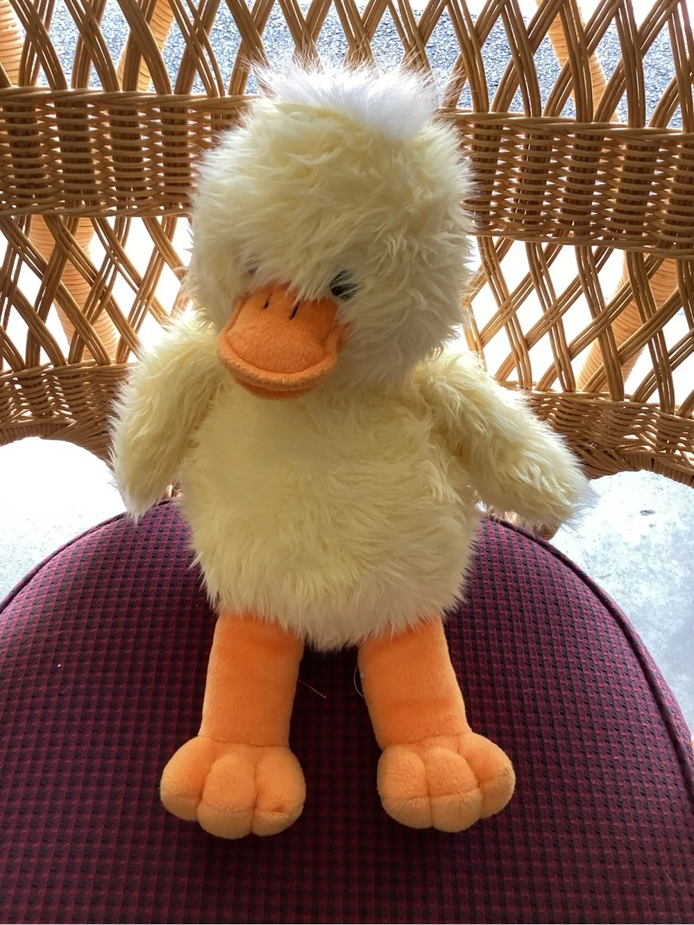 Build-A-Bear Yellow Plush Duck with Orange Beak